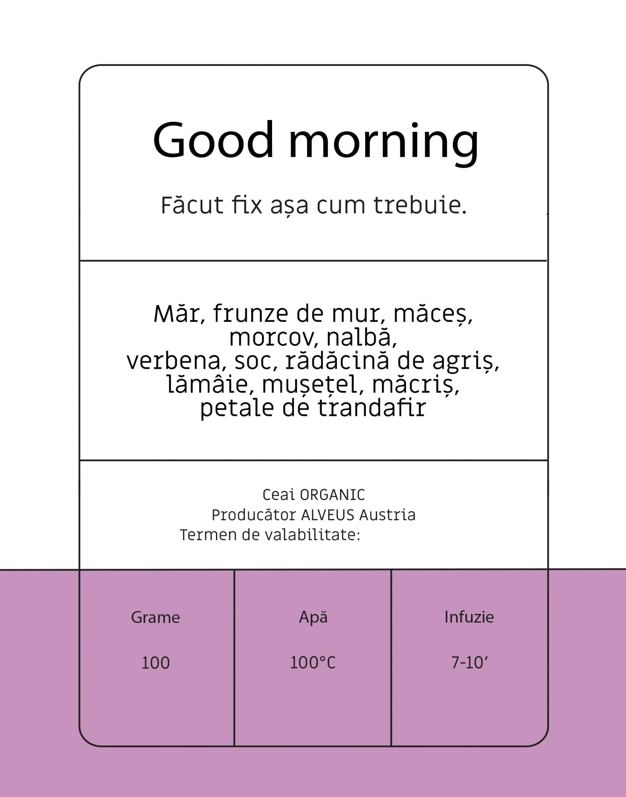 ceai Good morning