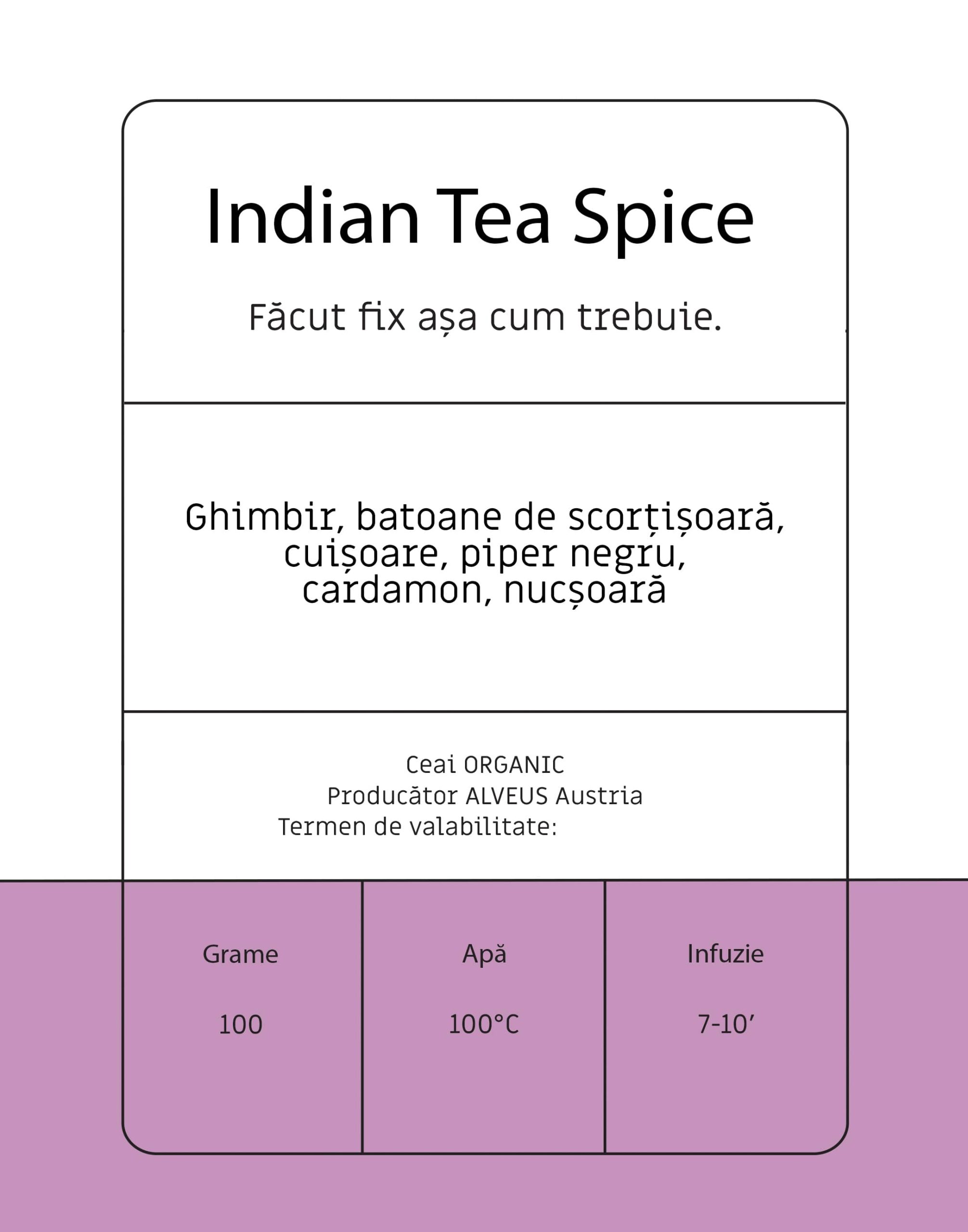 ceai Indian Tea Spice