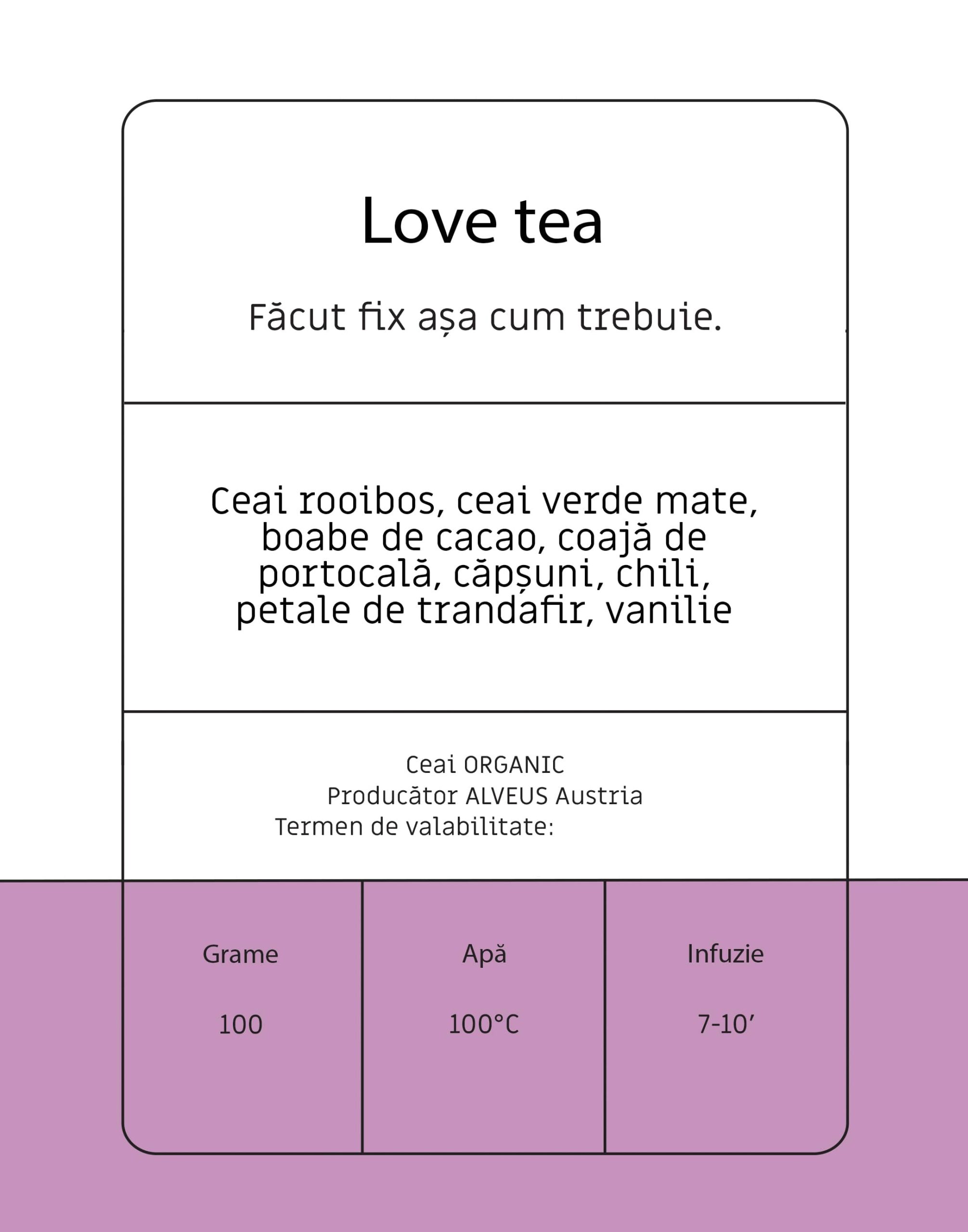 Ceai Love tea