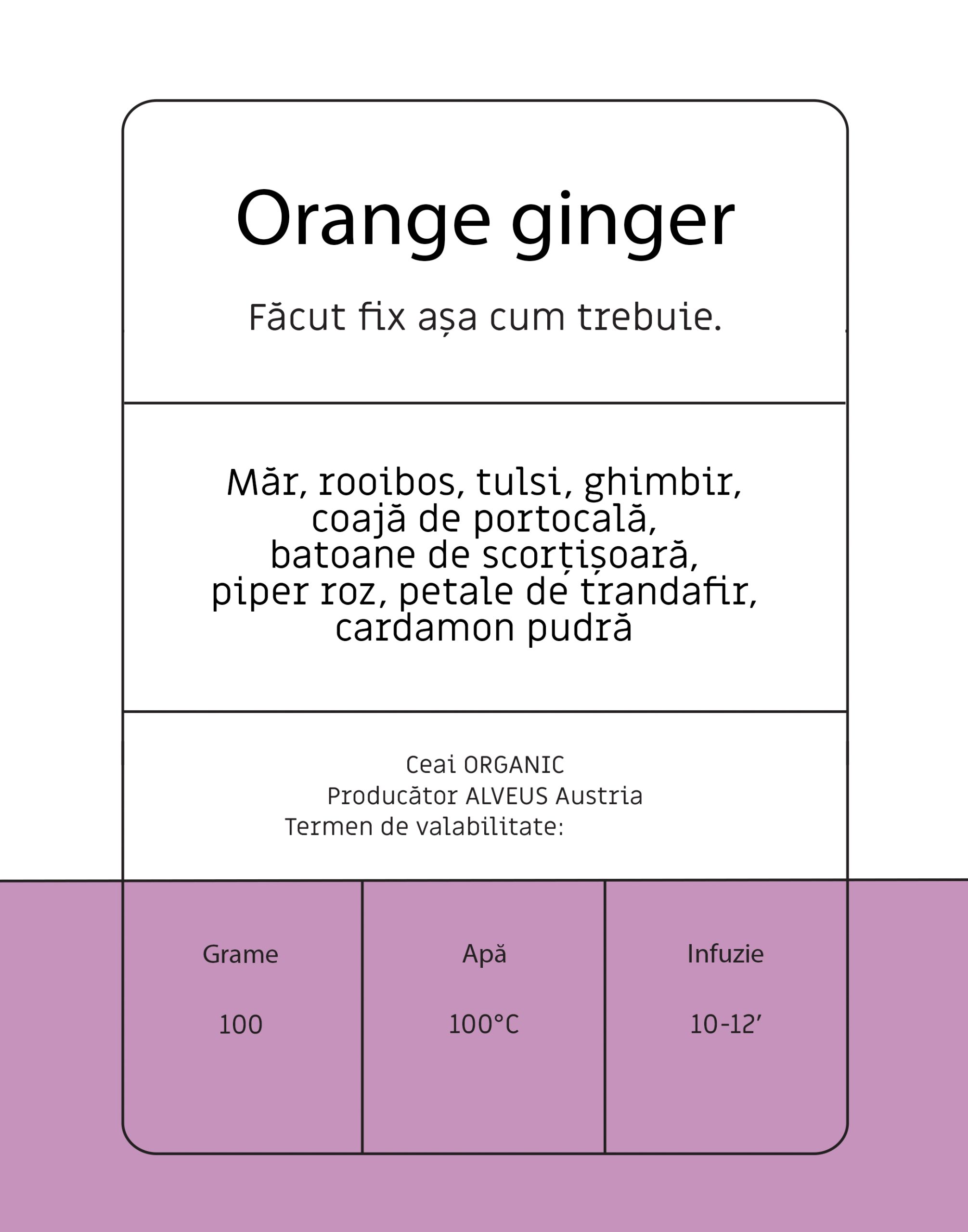 Orange ginger