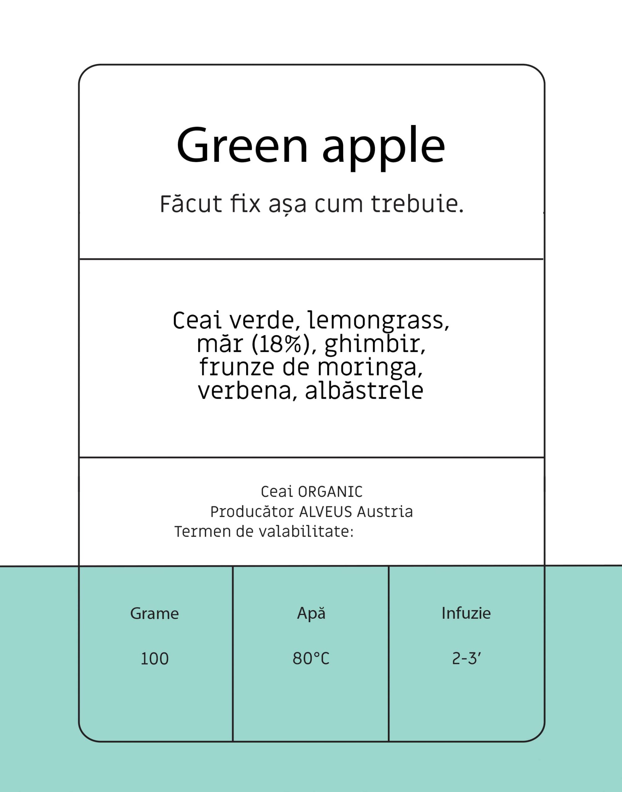 ceai green apple