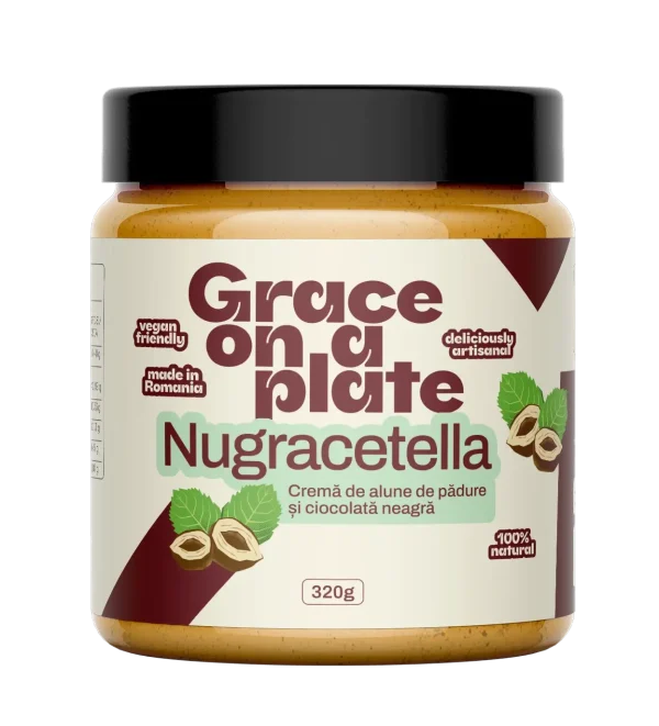 Nugracetella - Cremă de alune de pădure şi ciocolată neagră