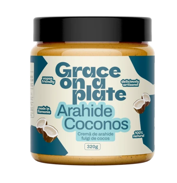 Arahide Coconos - Unt de arahide cu fulgi de cocos