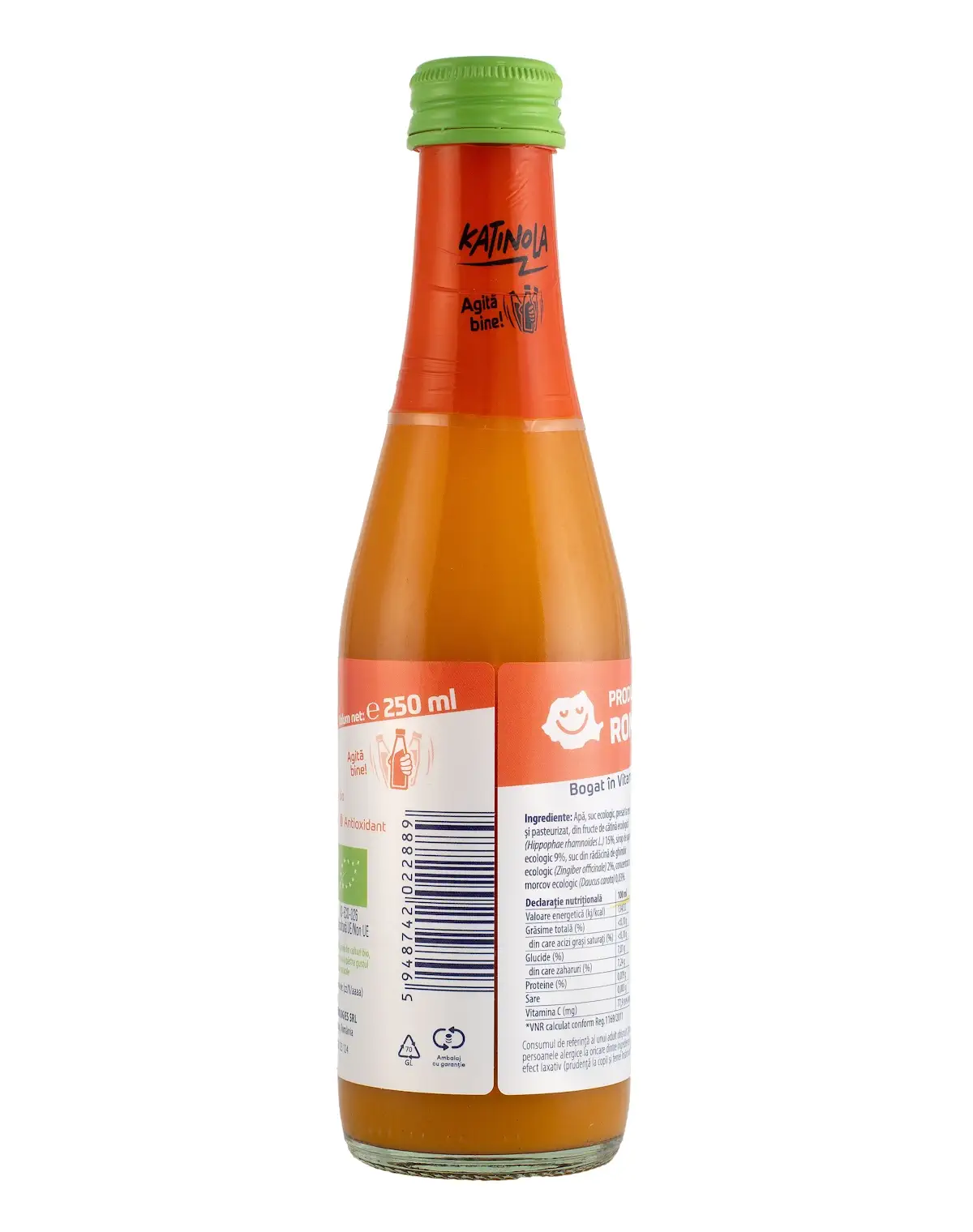 suc de catina si ghimbir-nectar Katinola 250ml-F03